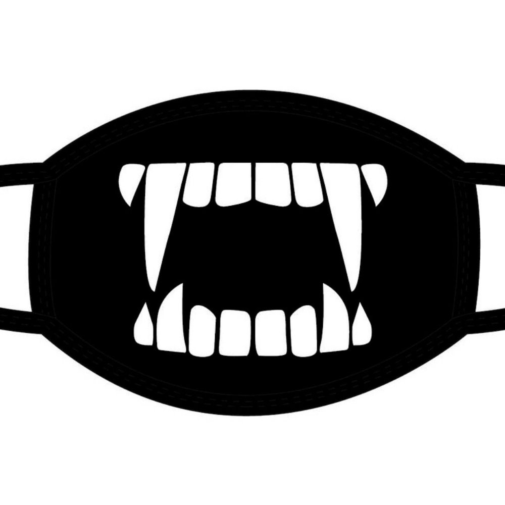 DRACULA 3D CREEPY TEETH FACE MASK